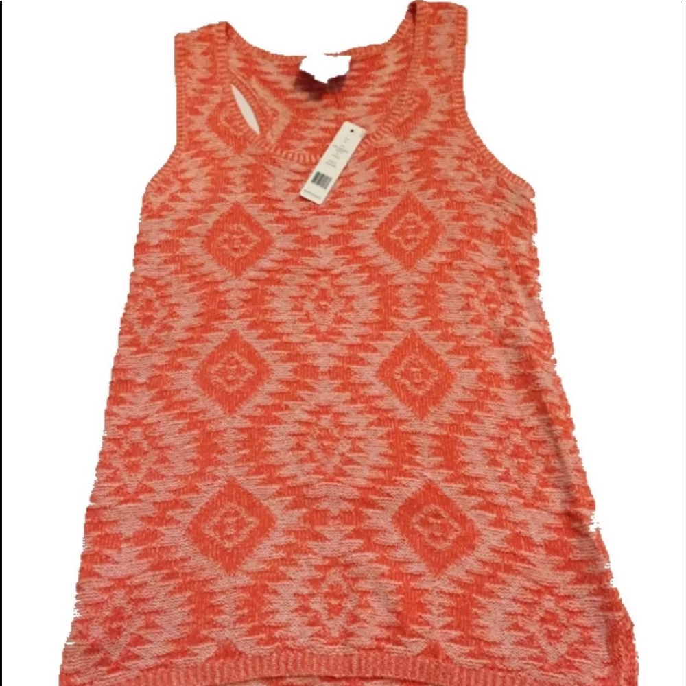 NWT Romeo and Juliet couture orange tunic sweater